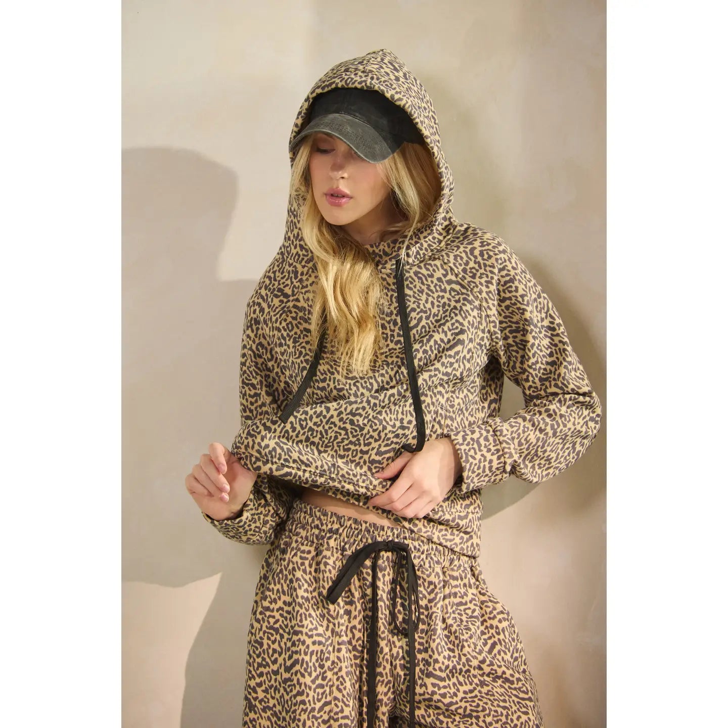 Printed Leopard Hoodie