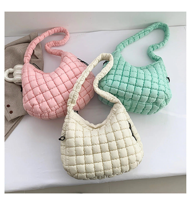 Solid Color Large Cloud Bag
