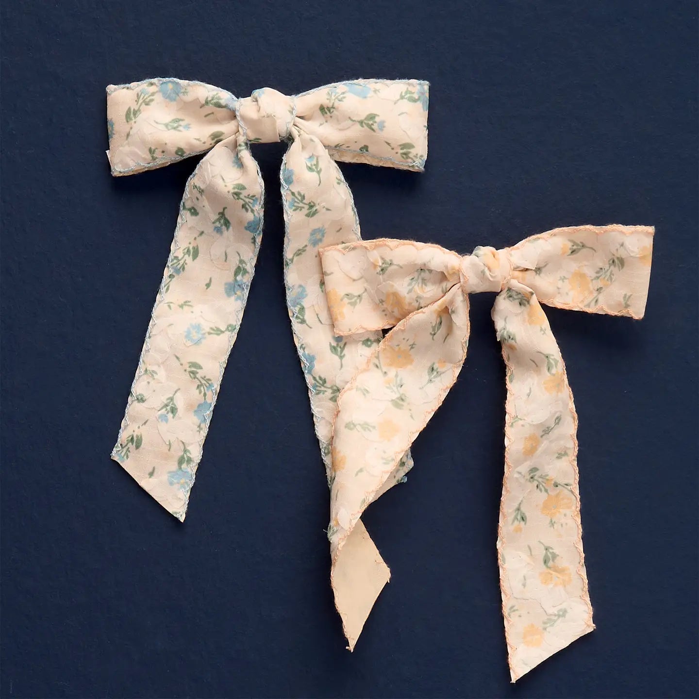 Yellow Floral Hair Bow