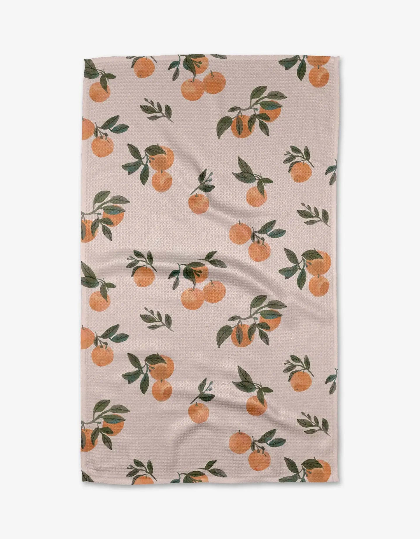 Geometry Pretty in Peach Kitchen Tea Towel