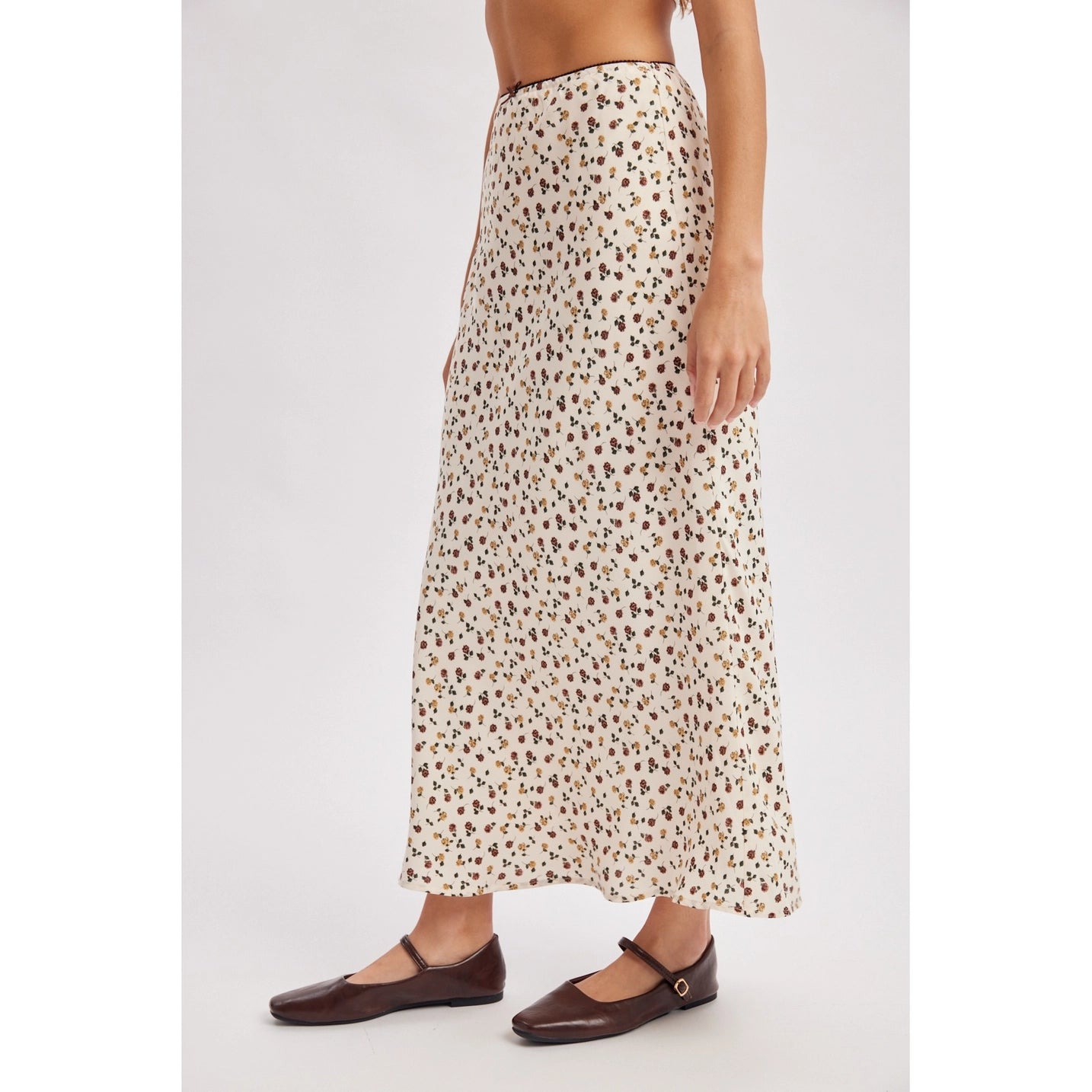 Ditsy Floral Midi Skirt