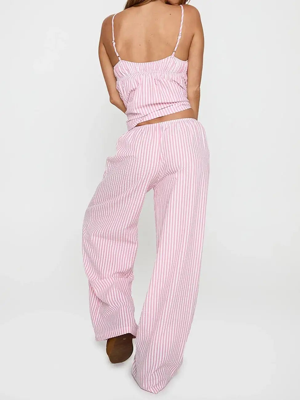 Pink Striped PJ Set