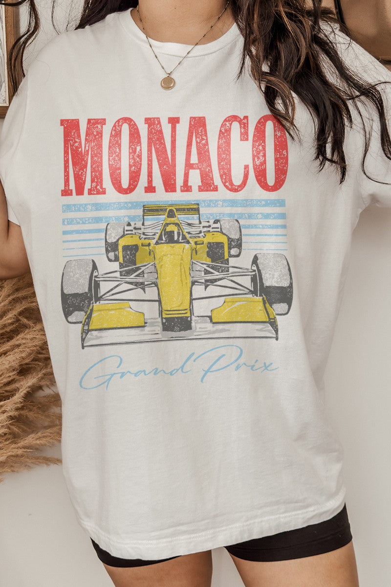 Monaco Graphic Tee Vintage White