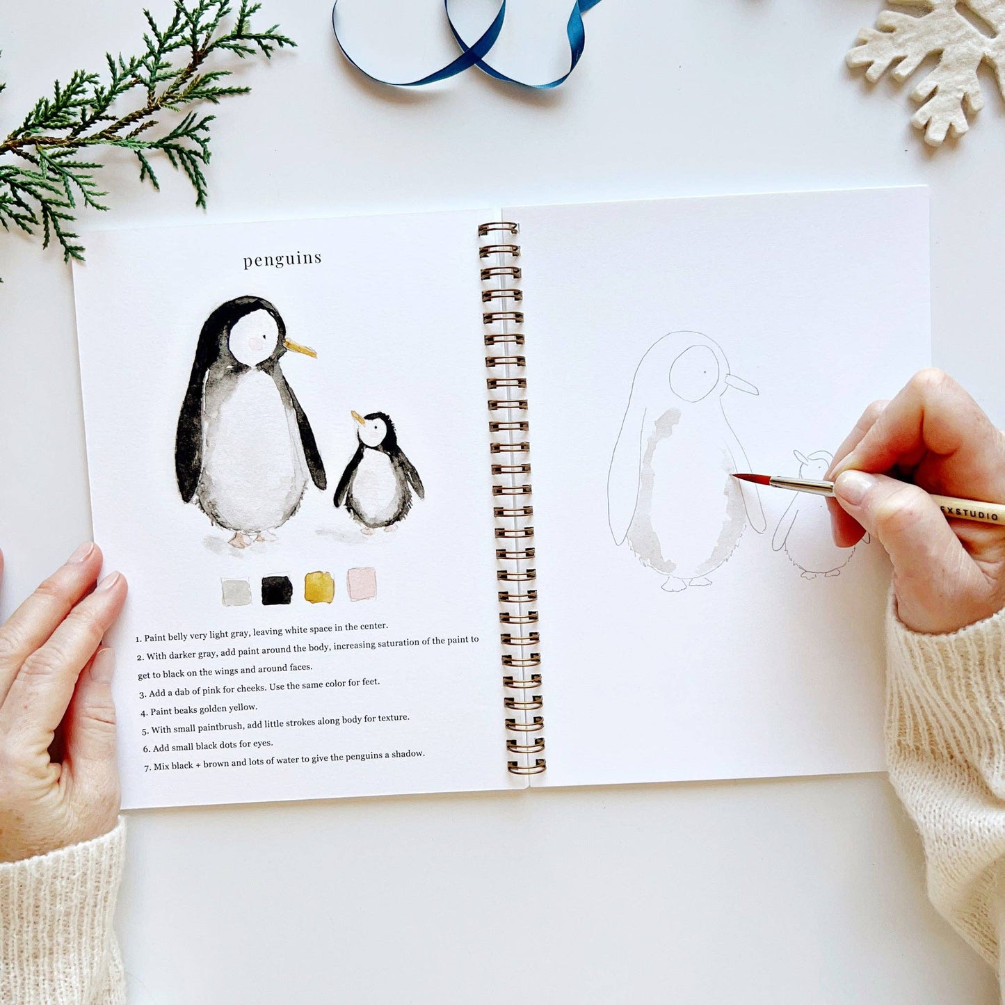 Winter watercolor workbook Regular