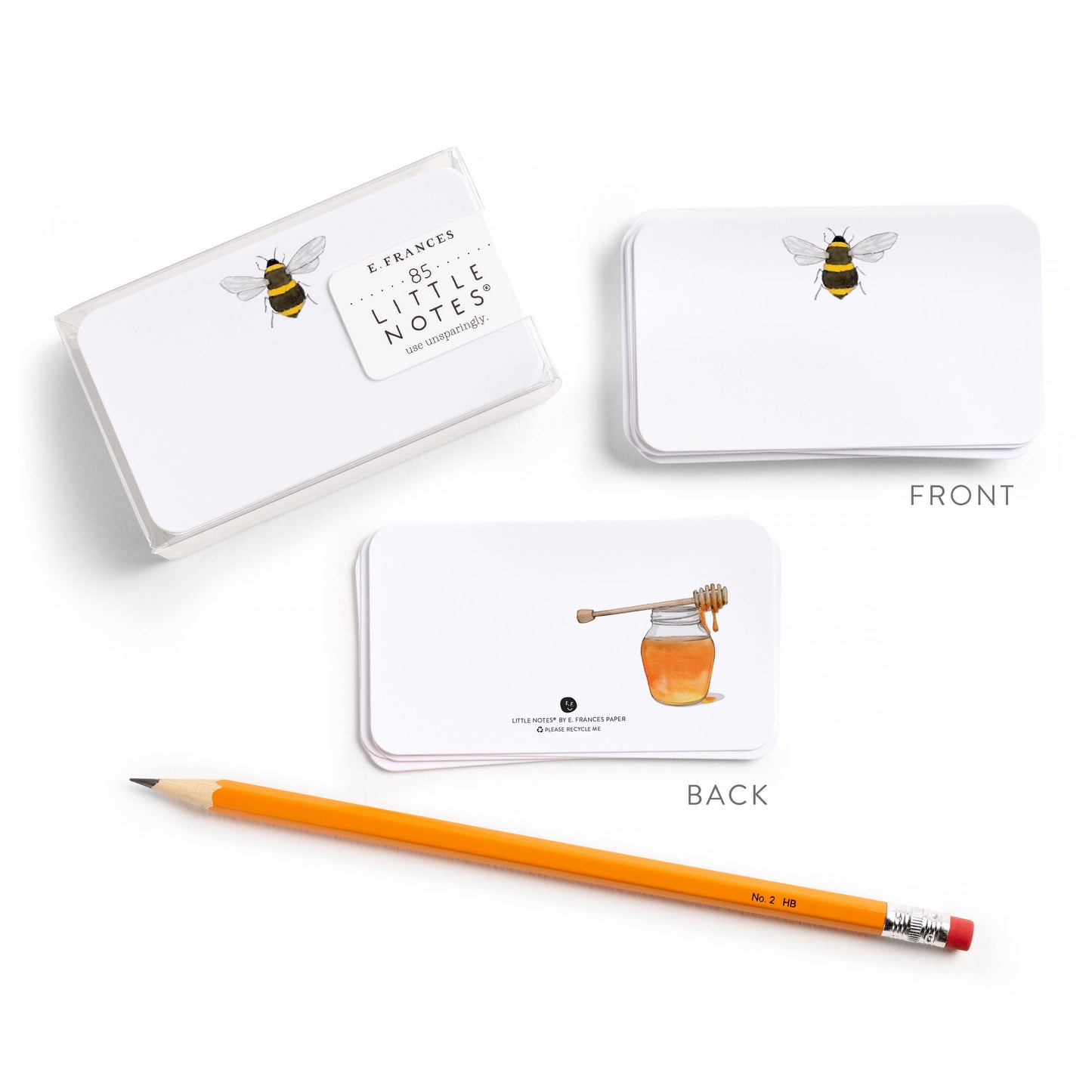 Bee Little Notes® - Boxed Set of 85 Mini Note Cards Regular