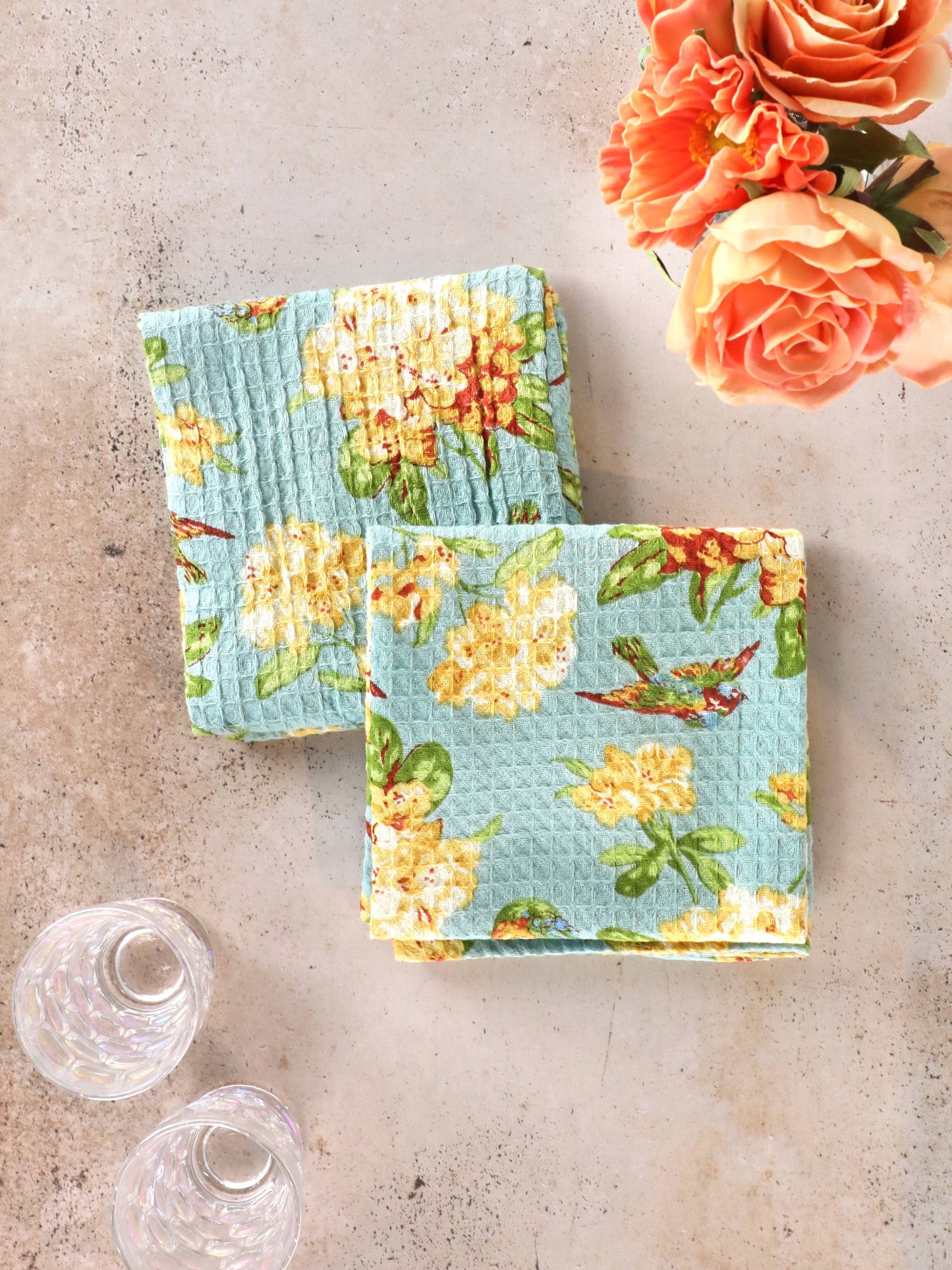 Valley of Flowers Tea Towel Set of 2 Regular