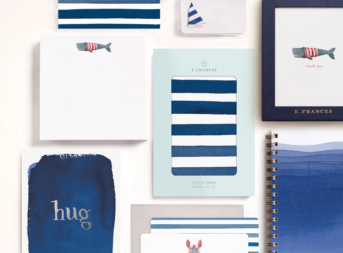 Navy Bow Little Notes® – Boxed Set of 85 Mini Notecards Regular