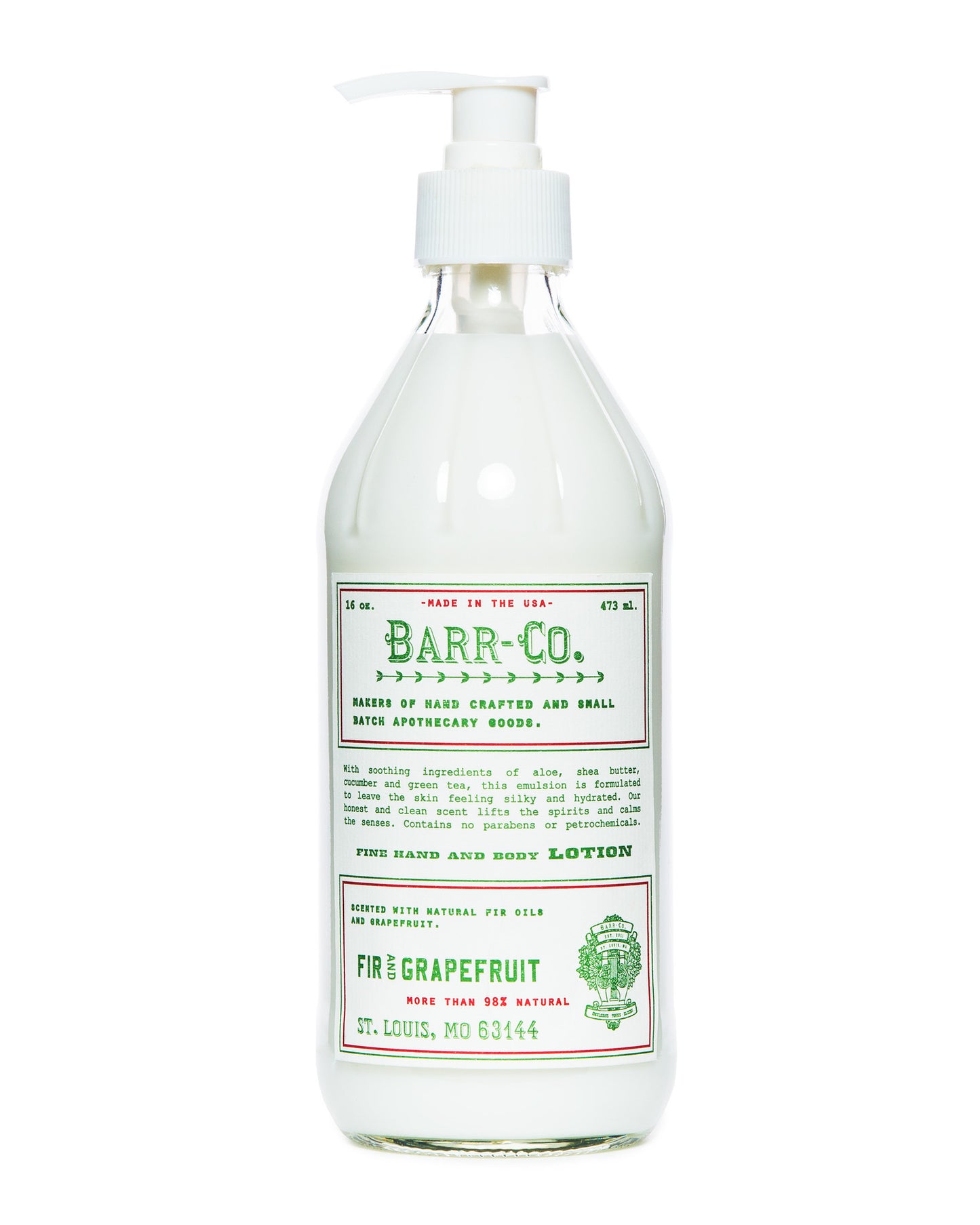 Barr-Co. Fir & Grapefruit Shea Butter Lotion