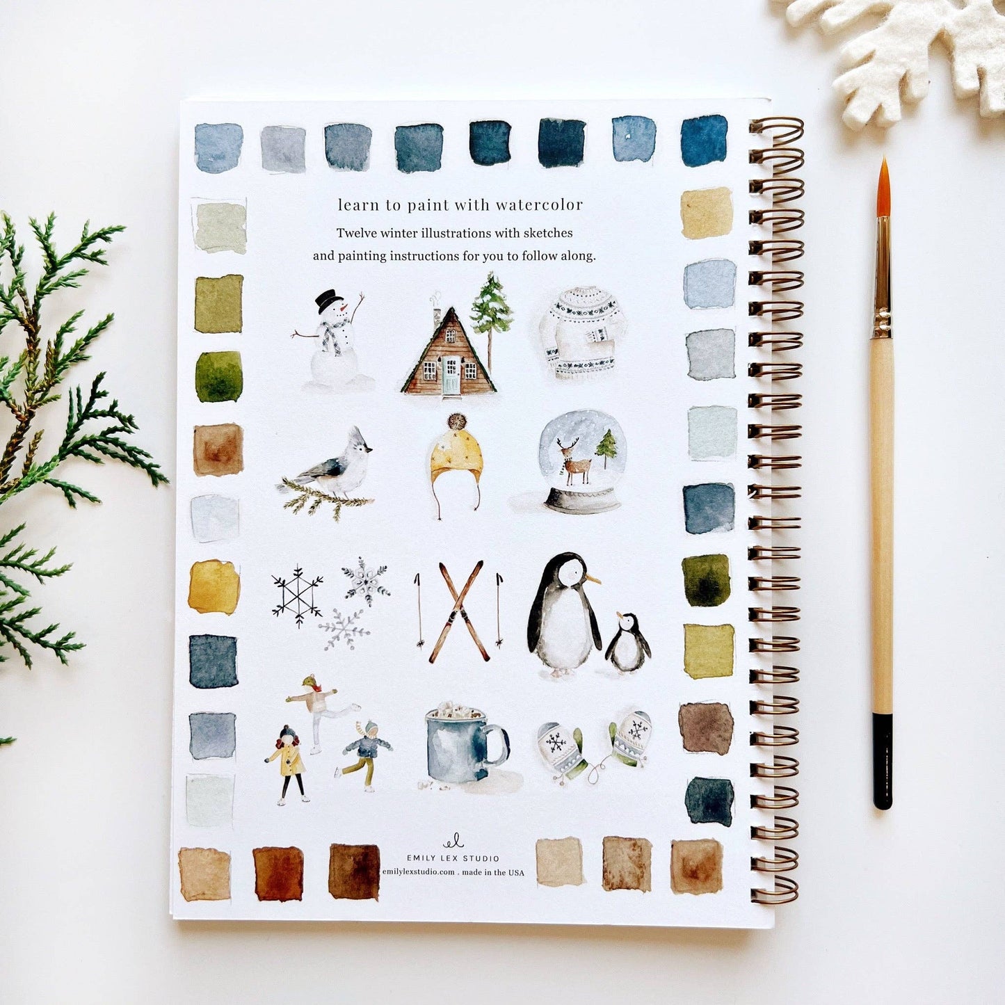 Winter watercolor workbook Regular