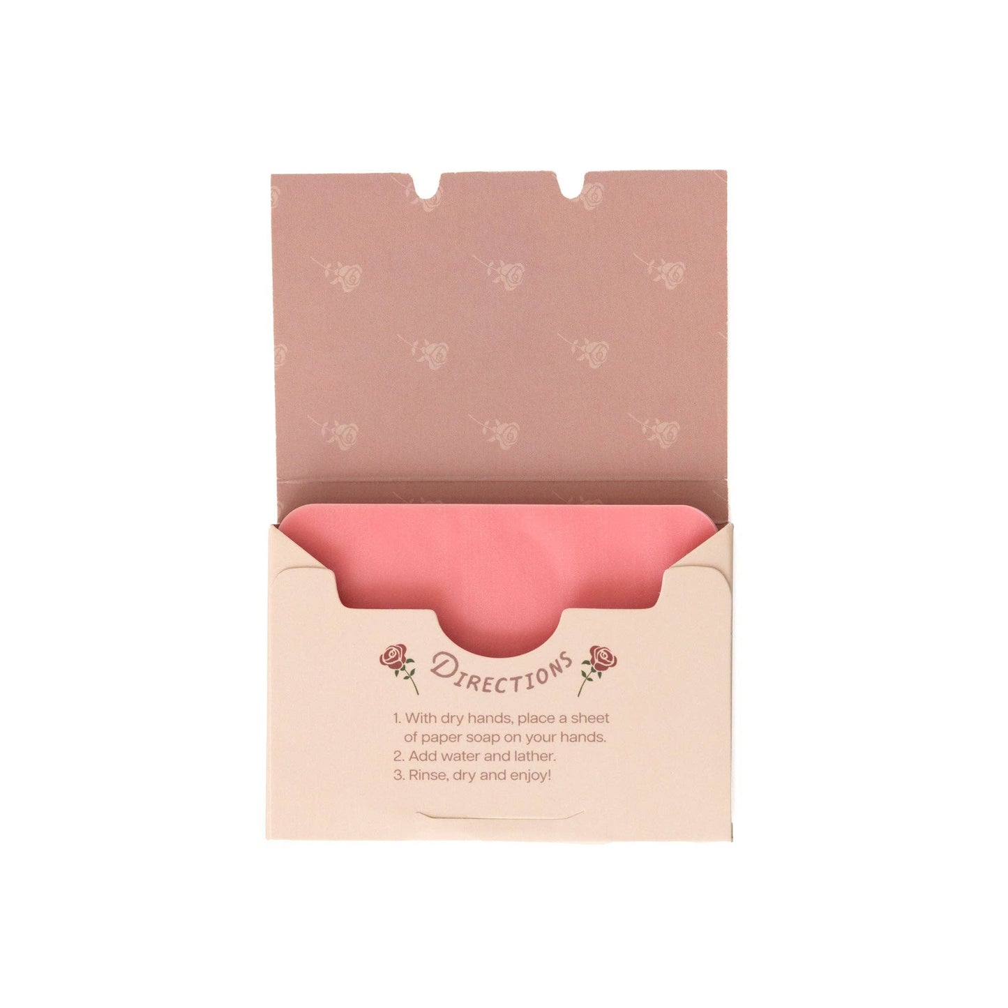Paper Soap – Rose Scent, Travel Size, 50 Sheets Regular