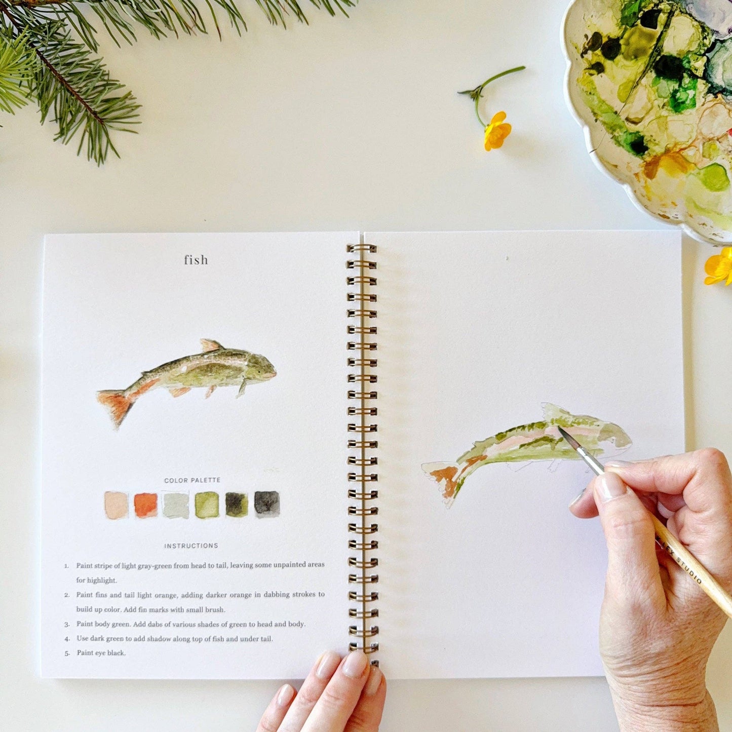 Camping watercolor workbook Regular