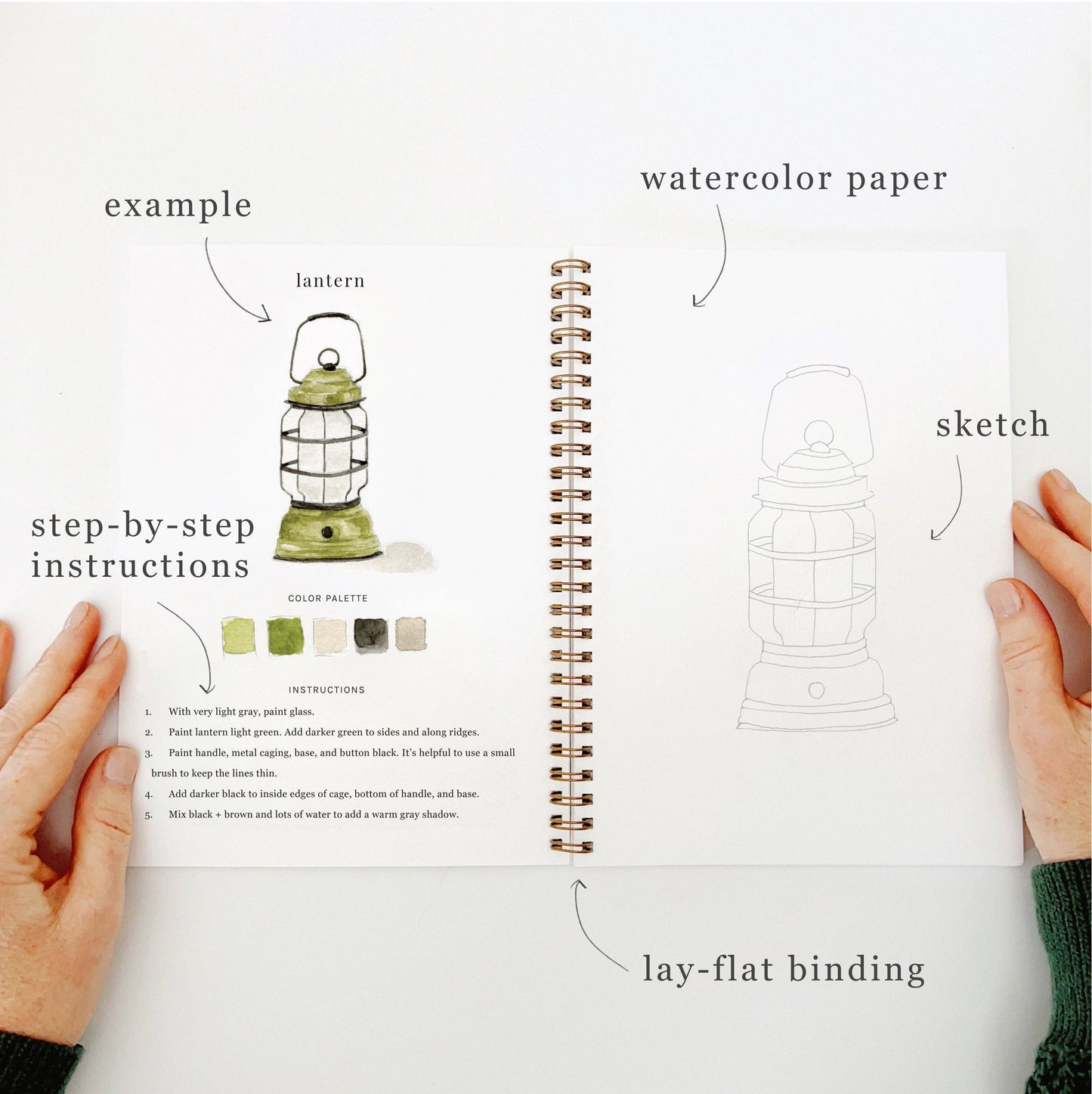 Camping watercolor workbook Regular