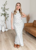 Meredith Lace Floral Print Maxi Skirt