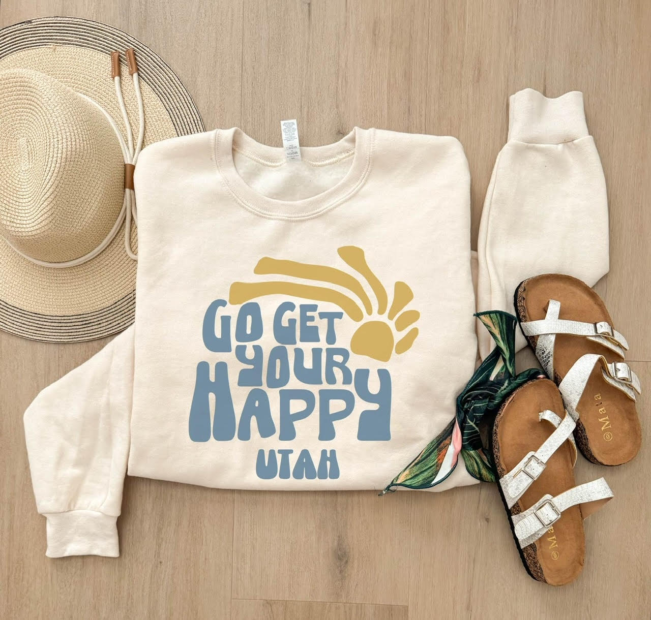Go Get Your Happy Retro Sweatshirt