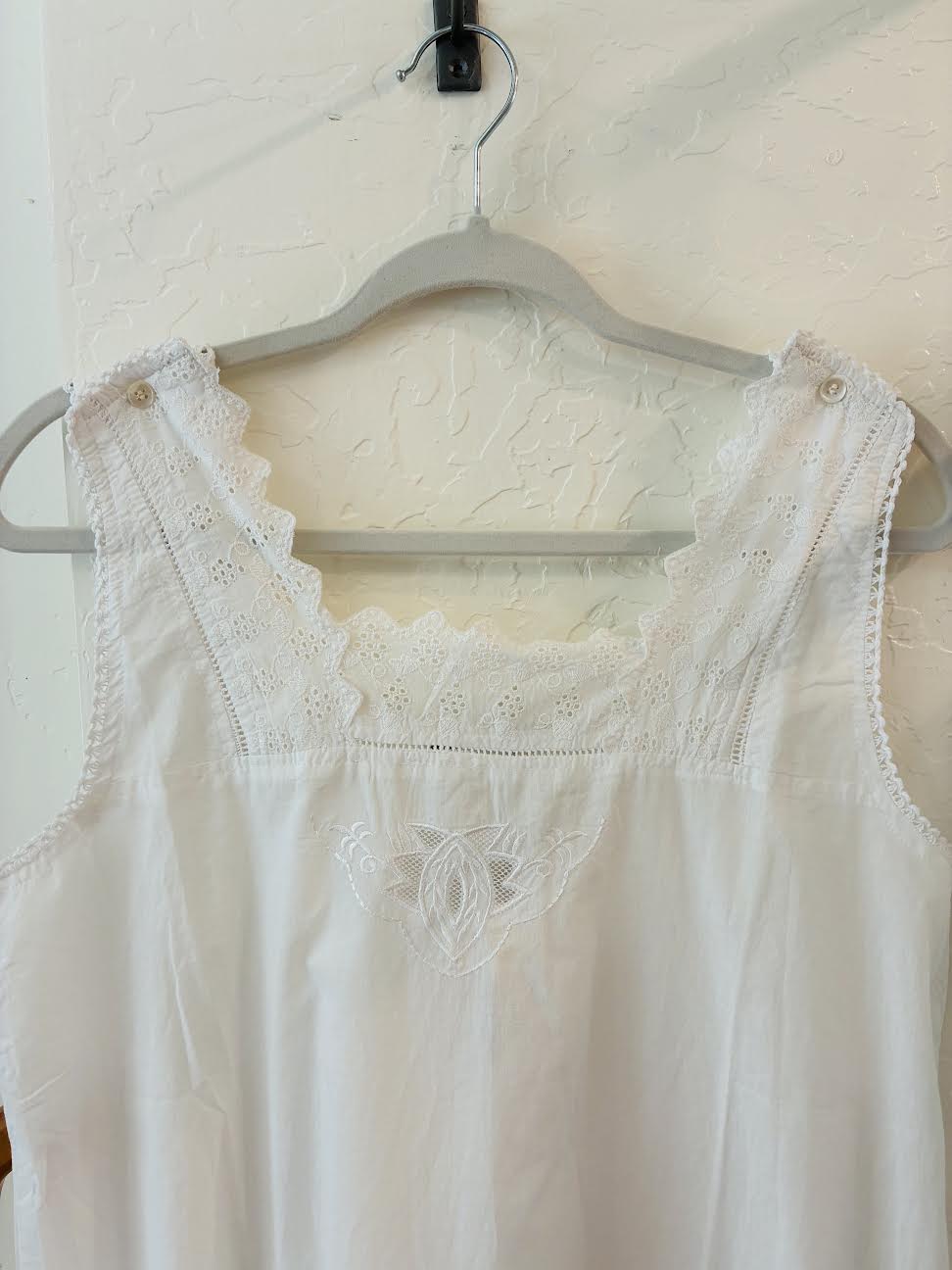 Jackie Sleeveless Victorian Nightgown