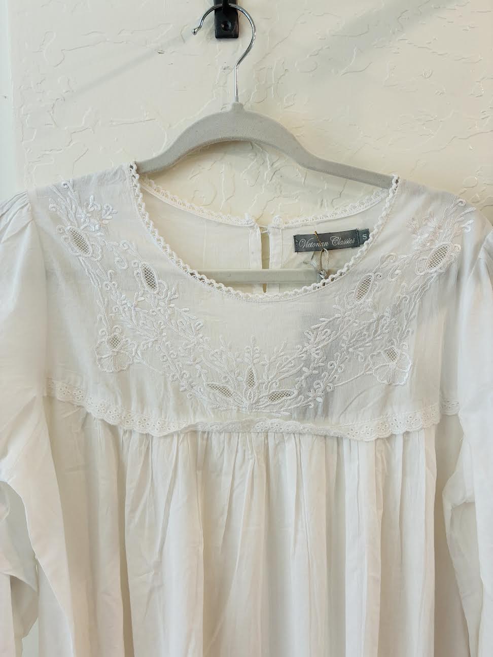 Sara Long Sleeve Victorian Nightgown
