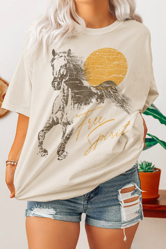 Free Spirit Oversized Graphic Tee