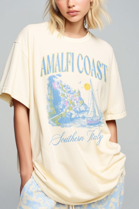 Amalfi Coast Italy Comfort Colors Tee