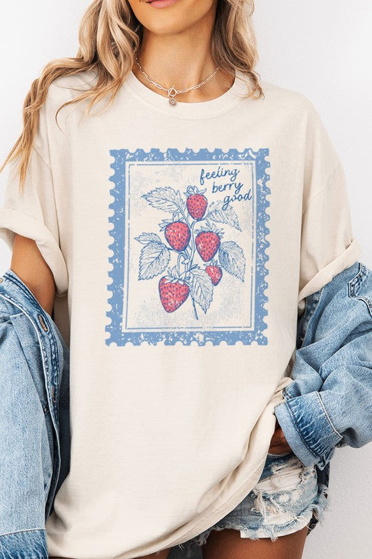 Feeling Berry Good - Oversized Graphic Tee