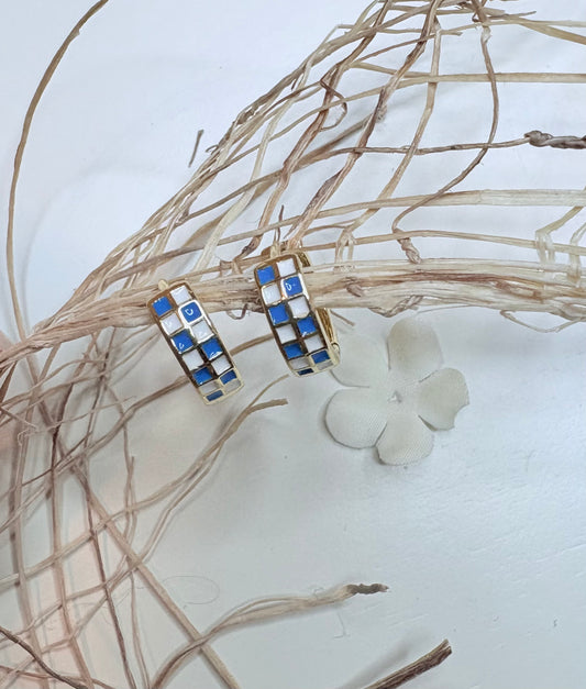 Blue Checkered Huggies