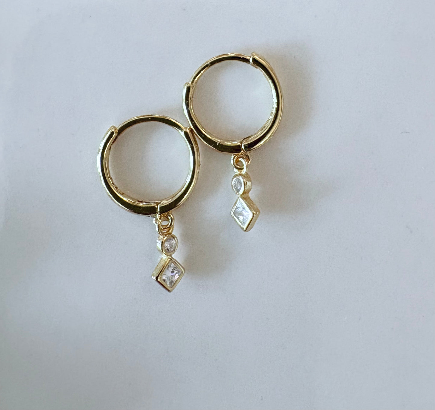 CZ Drop Hoop