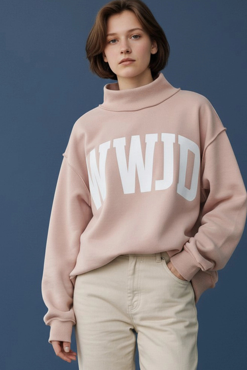 WWJD / AMEN Reversible Oversized Crewneck