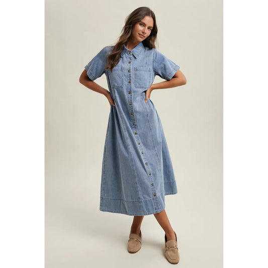 Jamie Denim Shirt Dress