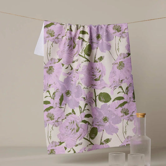 Geometry Love U Forever Kitchen Tea Towel