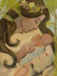 JKR Spring Mother Art Print