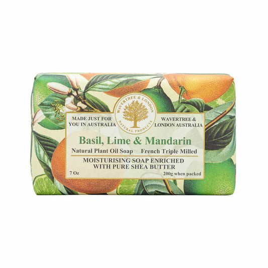 Wavertree & London Basil, Lime, & Mandarin Soap
