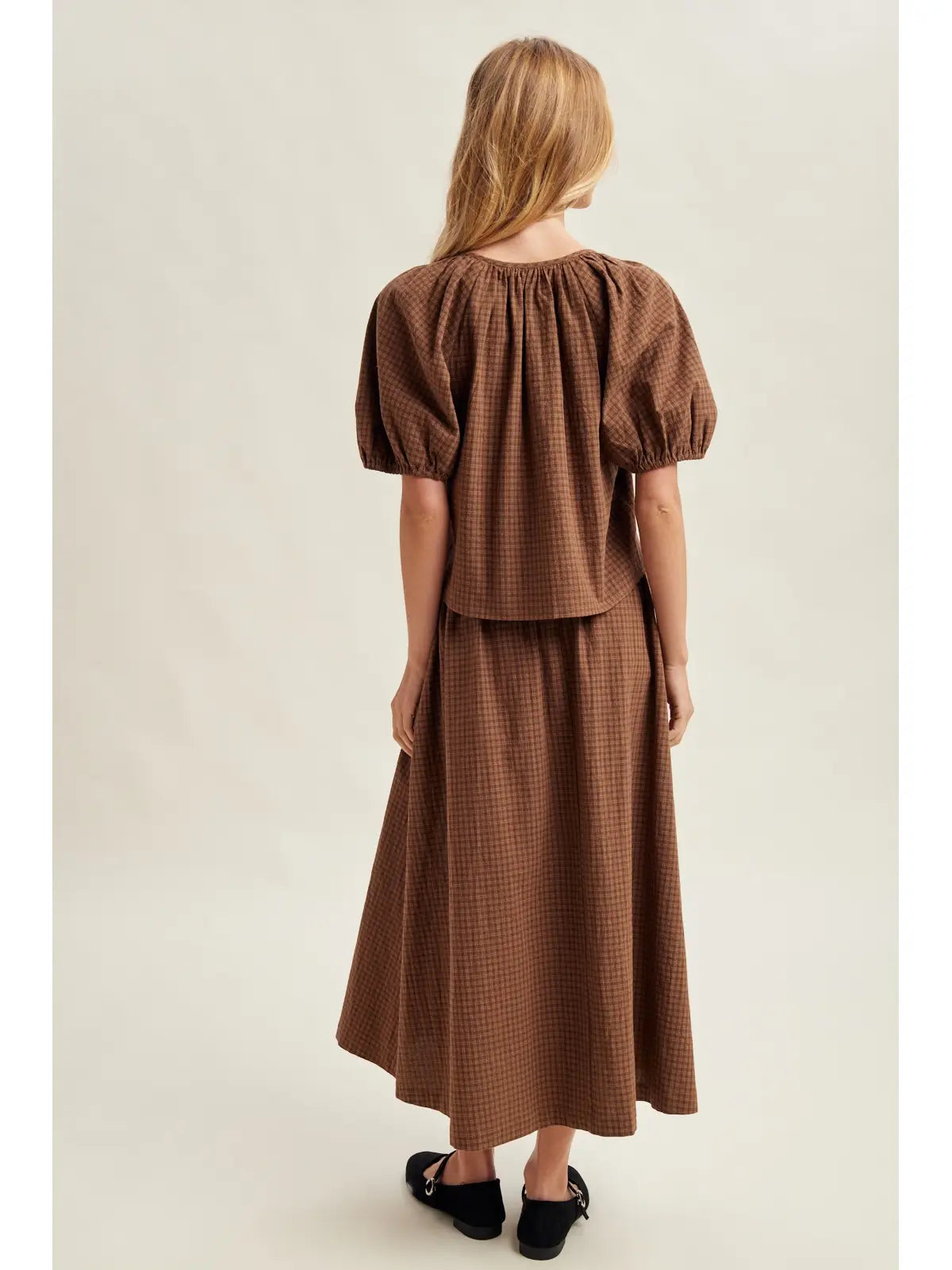 Chestnut Plaid Set