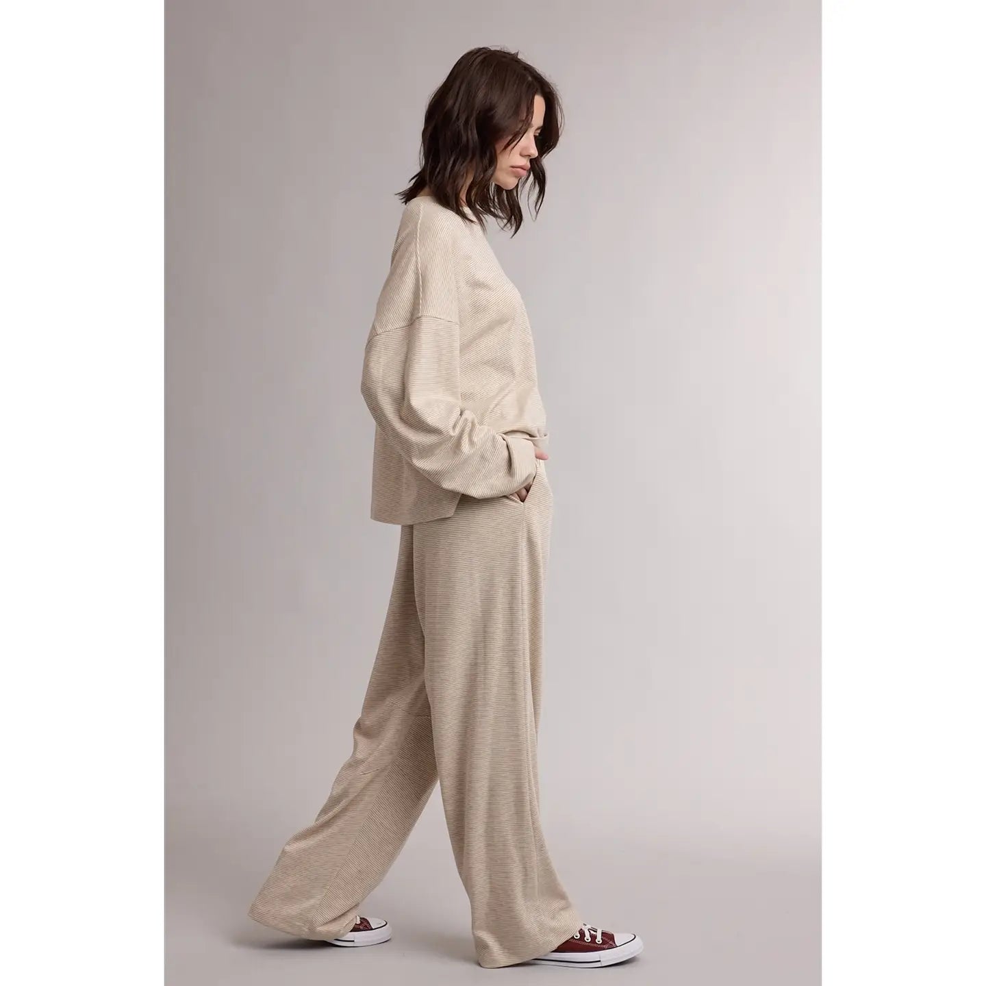 Striped Knit Set