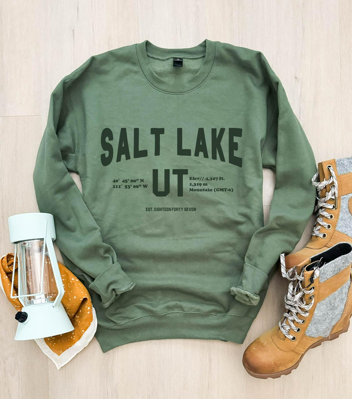 Super Soft and comfortable hoodie with the words Salt Lake City on it and the Altitude numbers on it