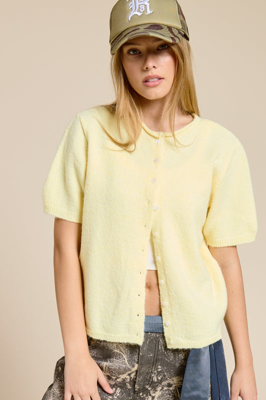 Short Sleeve button down Cardigan