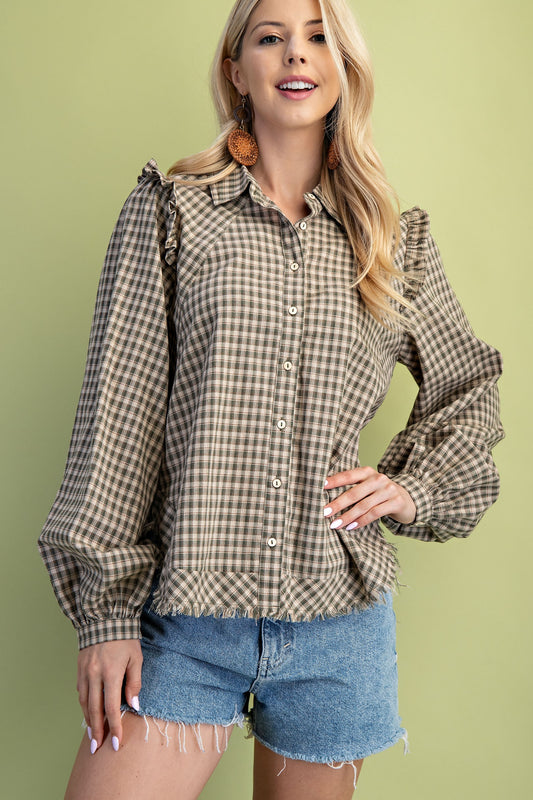Plaid Button down Shirt