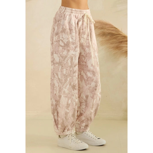Printed French Terry Pants
