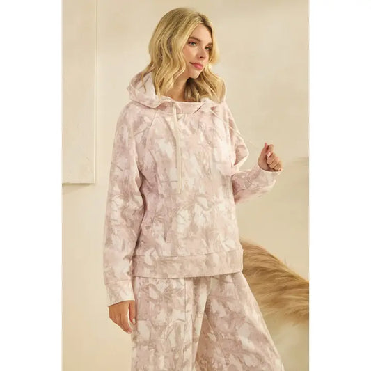 Printed French Terry Hoodie