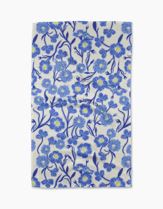 Geometry Primavera Blooms Tea Towel