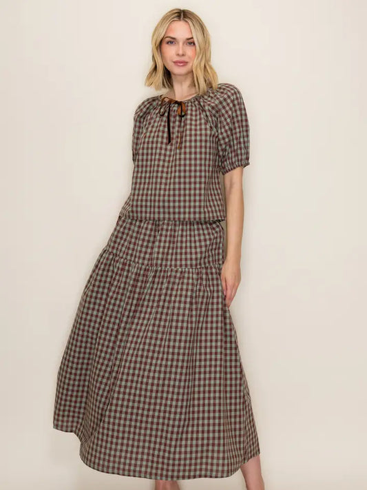 Mint Choc Gingham Set