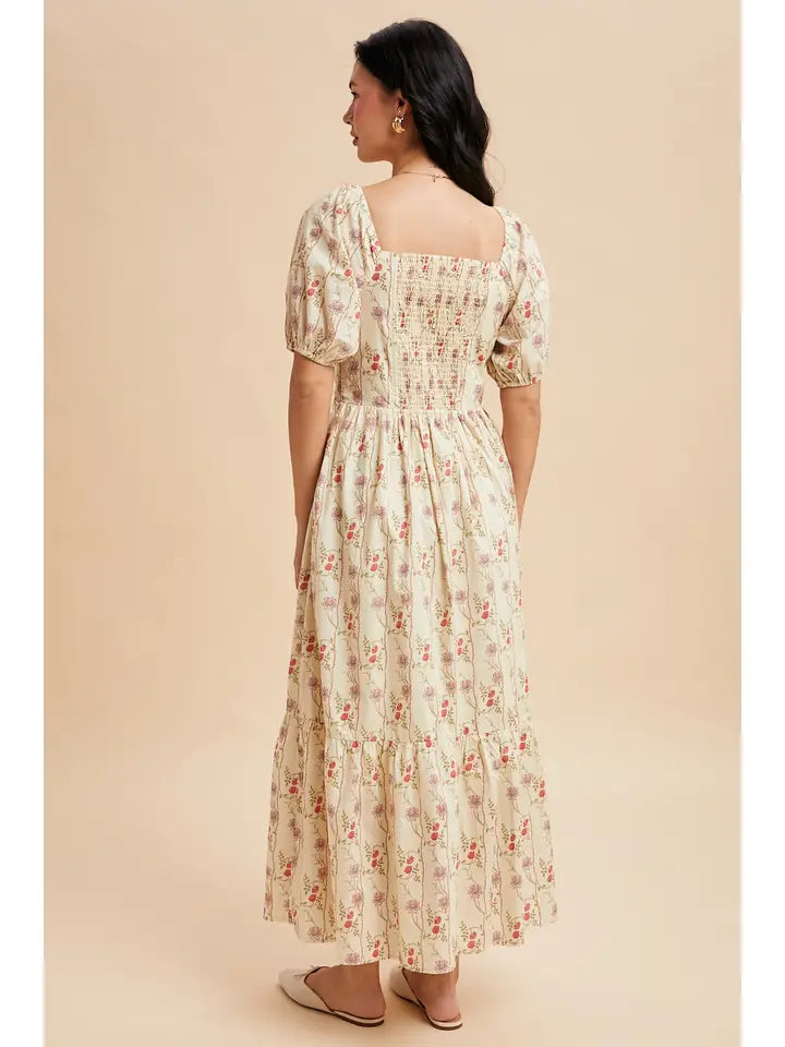 Cotton Floral Maxi Dress