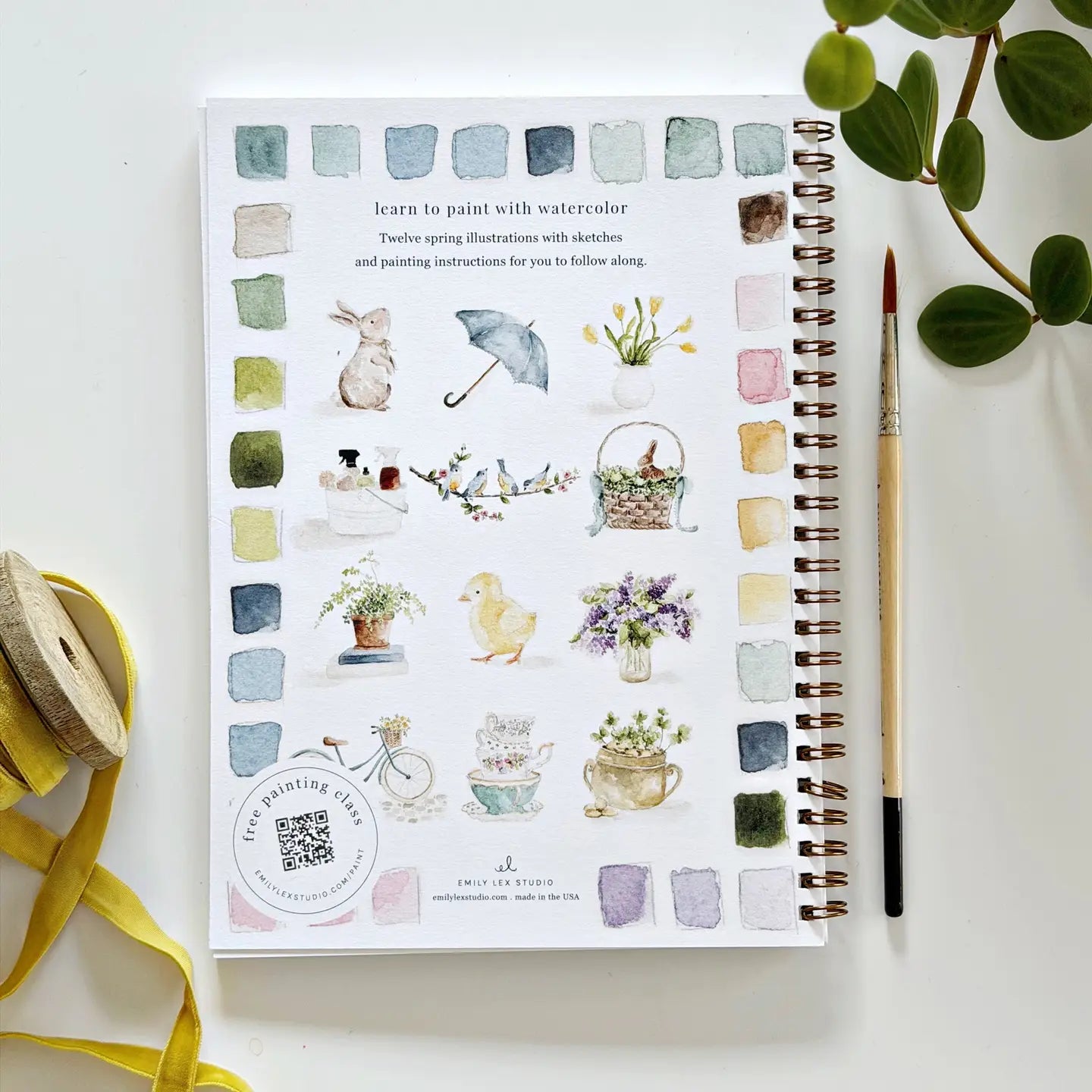 Spring Watercolor Notebook