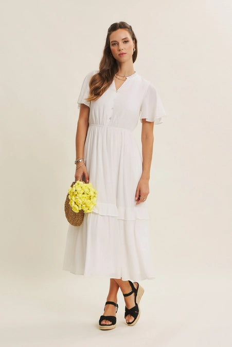 Flutter Sleeve Dress
