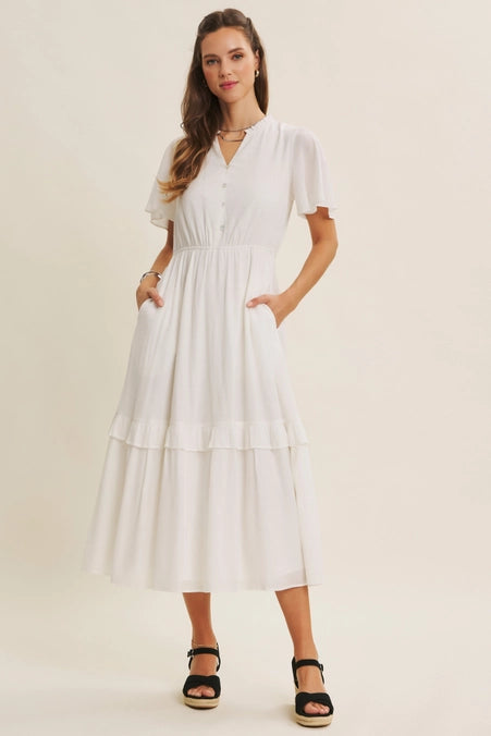 Flutter Sleeve Dress