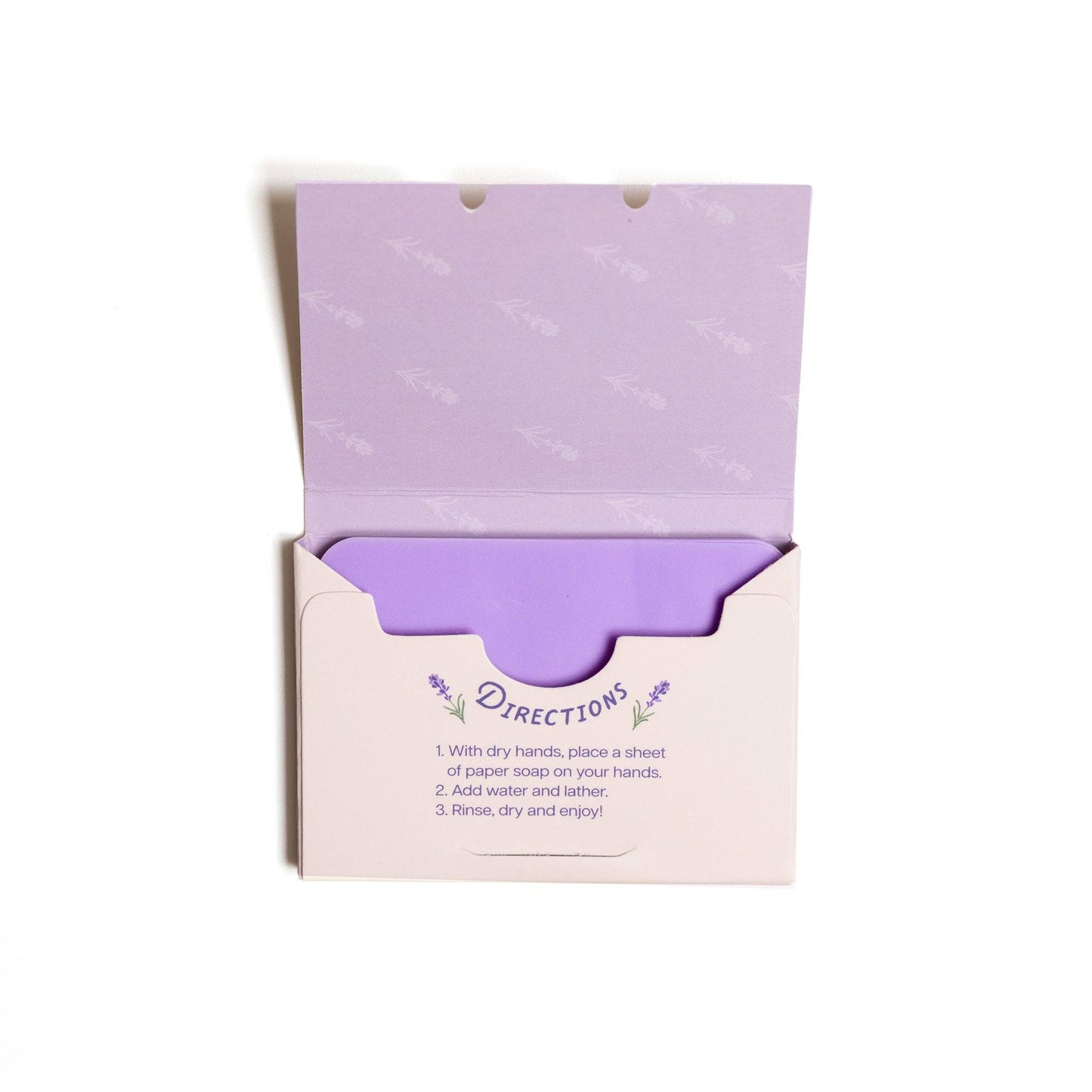 Paper Soap – Lavender Scent, Travel Size, 50 Sheets Regular
